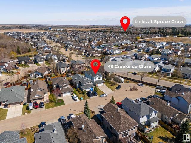 49 Creekside Cl, House detached with 4 bedrooms, 3 bathrooms and null parking in Spruce Grove AB | Image 53