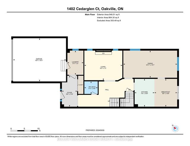 1402 Cedarglen Ct, House attached with 3 bedrooms, 4 bathrooms and 6 parking in Oakville ON | Image 31
