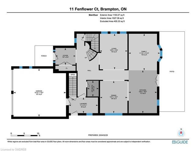 11 Fenflower Court, House detached with 4 bedrooms, 2 bathrooms and 6 parking in Brampton ON | Image 13