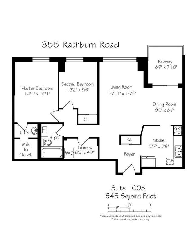 1005 - 355 Rathburn Rd E, Condo with 2 bedrooms, 1 bathrooms and 1 parking in Mississauga ON | Image 20