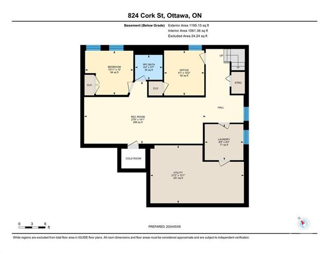824 Cork St, House detached with 5 bedrooms, 3 bathrooms and 6 parking in Ottawa ON | Image 28