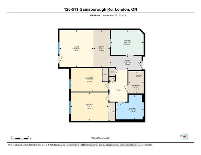 126 - 511 Gainsborough Rd, Condo with 2 bedrooms, 1 bathrooms and 1 parking in London ON | Image 35