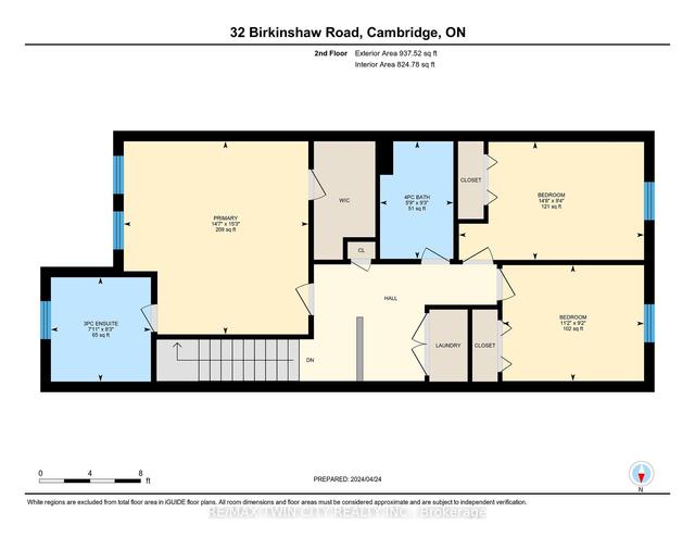 32 Birkinshaw Rd, House attached with 3 bedrooms, 4 bathrooms and 2 parking in Cambridge ON | Image 32