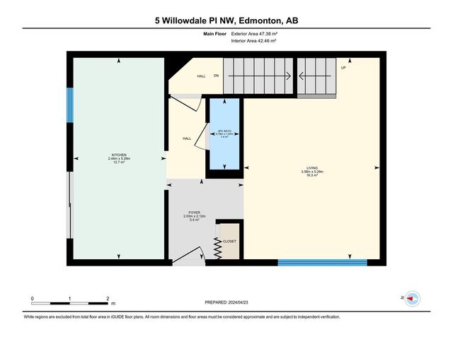 5 Willowdale Pl Nw, House attached with 3 bedrooms, 1 bathrooms and 2 parking in Edmonton AB | Image 70