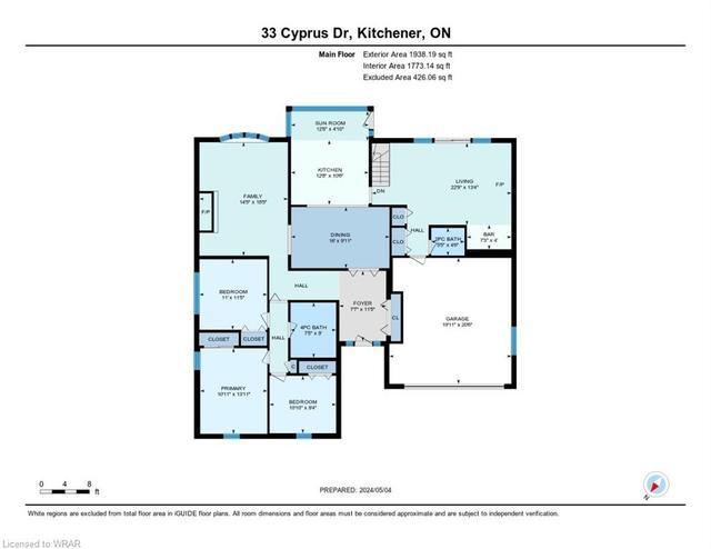 33 Cyprus Dr, House detached with 4 bedrooms, 2 bathrooms and 4 parking in Kitchener ON | Image 38