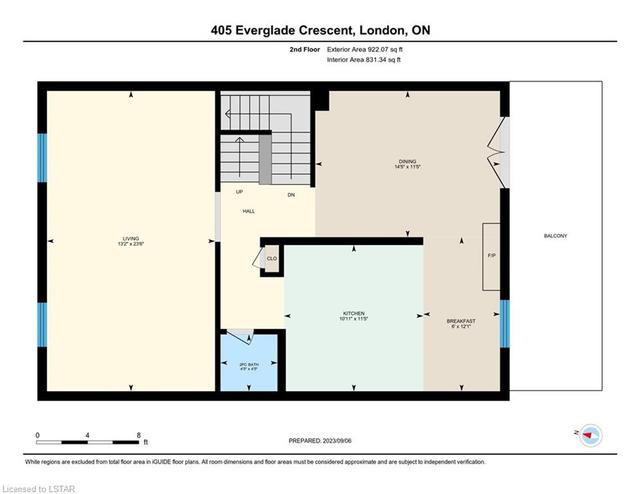 405 Everglade Crescent, House attached with 3 bedrooms, 1 bathrooms and 3 parking in London ON | Image 44