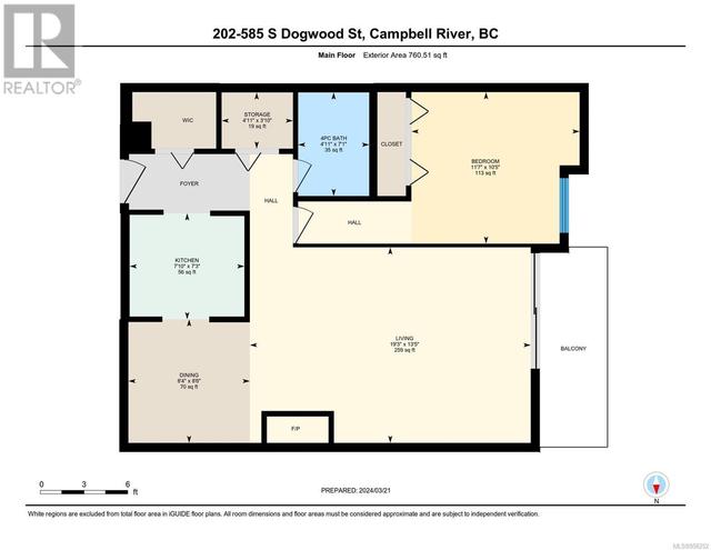 202 - 585 Dogwood St S, Condo with 1 bedrooms, 1 bathrooms and null parking in Campbell River BC | Image 24