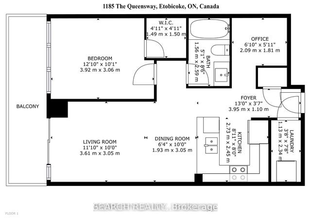 917 - 1185 The Queensway, Condo with 1 bedrooms, 1 bathrooms and 1 parking in Toronto ON | Image 20