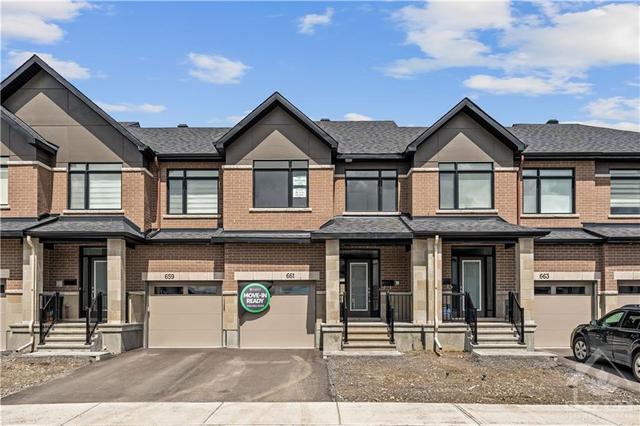 661 Rathburn Lane, Townhouse with 3 bedrooms, 3 bathrooms and 2 parking in Ottawa ON | Image 1