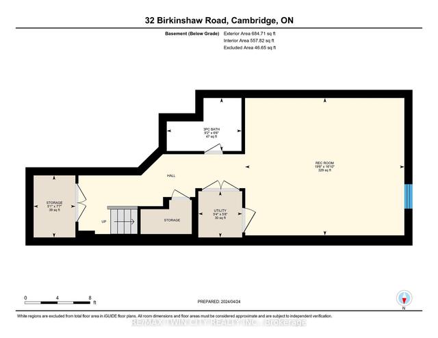 32 Birkinshaw Rd, House attached with 3 bedrooms, 4 bathrooms and 2 parking in Cambridge ON | Image 33