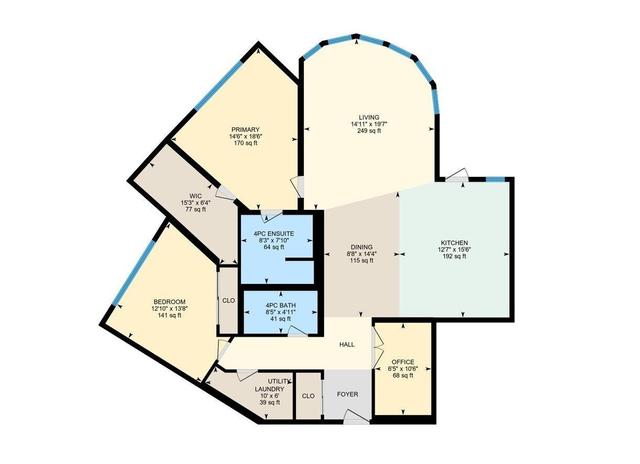 110 - 71 Festival Wy, Condo with 2 bedrooms, 2 bathrooms and 2 parking in Edmonton AB | Image 49