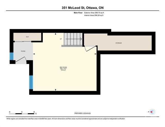 351 Mcleod St, Townhouse with 1 bedrooms, 1 bathrooms and 1 parking in Ottawa ON | Image 29