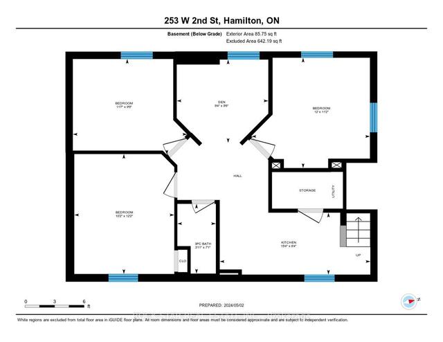 253 W 2nd St, House detached with 2 bedrooms, 2 bathrooms and 4 parking in Hamilton ON | Image 24