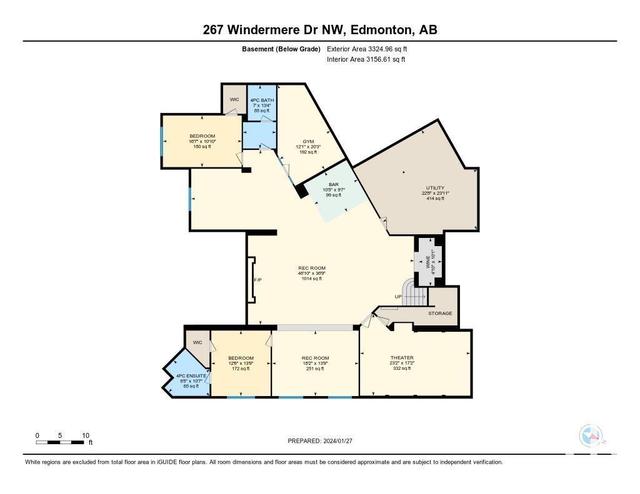 267 Windermere Dr Nw, House detached with 4 bedrooms, 4 bathrooms and null parking in Edmonton AB | Image 74