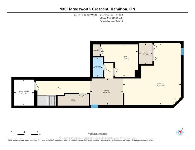 135 Harnesworth Cres, House semidetached with 3 bedrooms, 4 bathrooms and 2 parking in Hamilton ON | Image 35