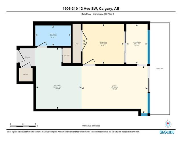 1906 - 310 12 Avenue Sw, Condo with 1 bedrooms, 1 bathrooms and 1 parking in Calgary AB | Image 43