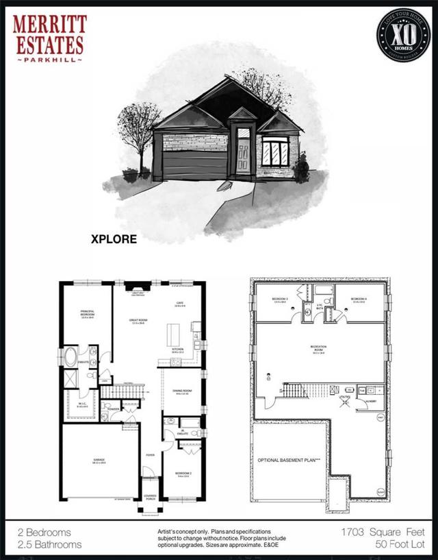 lot 14 - 205 Merritt Crt, House detached with 2 bedrooms, 3 bathrooms and 4 parking in North Middlesex ON | Image 3