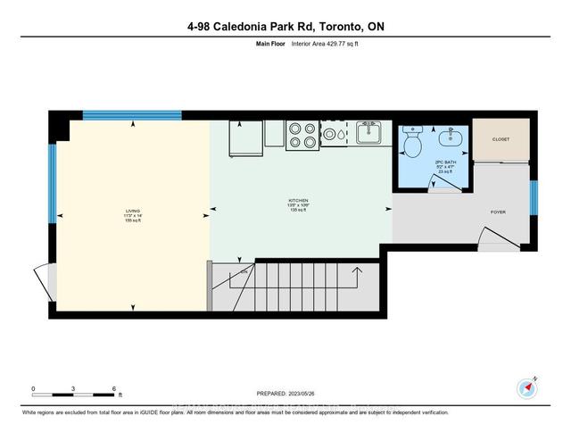4 - 98 Caledonia Park Rd, Townhouse with 2 bedrooms, 2 bathrooms and 1 parking in Toronto ON | Image 17