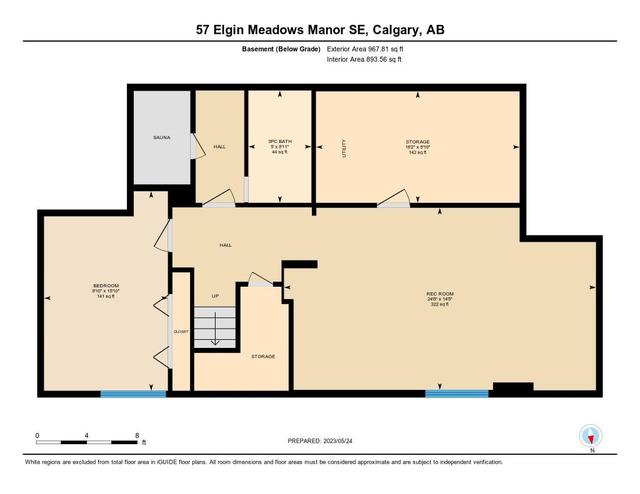 57 Elgin Meadows Manor Se, House detached with 4 bedrooms, 3 bathrooms and 4 parking in Calgary AB | Image 34