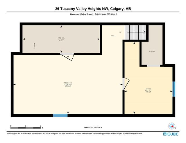 26 Tuscany Valley Heights Nw, House detached with 4 bedrooms, 2 bathrooms and 2 parking in Calgary AB | Image 38