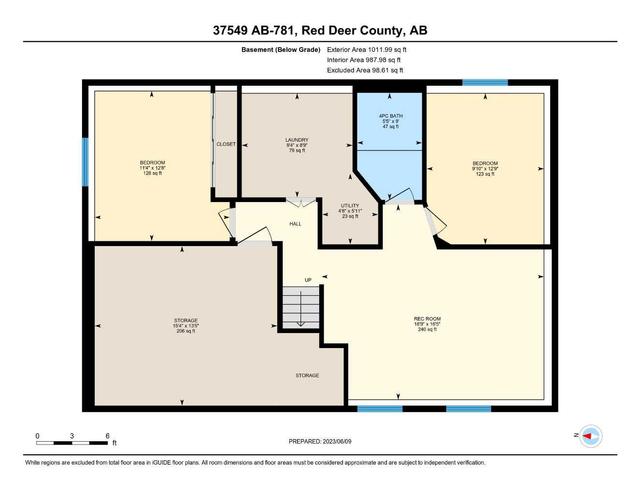 37549 781 Highway, House detached with 5 bedrooms, 2 bathrooms and 4 parking in Red Deer County AB | Image 38