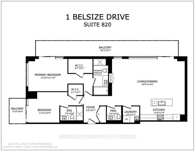 820 - 1 Belsize Dr, Condo with 2 bedrooms, 3 bathrooms and 2 parking in Toronto ON | Image 27