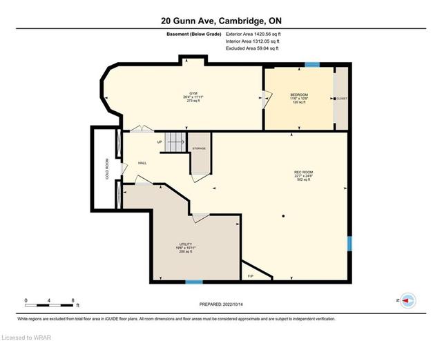 20 Gunn Avenue, House detached with 5 bedrooms, 3 bathrooms and 4 parking in Cambridge ON | Image 43