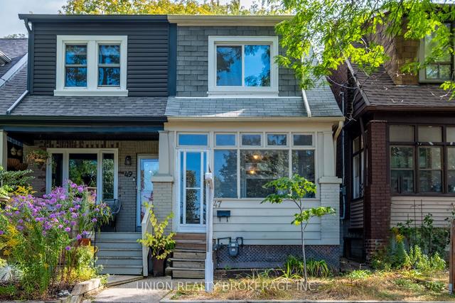 47 Roseheath Ave, House semidetached with 3 bedrooms, 1 bathrooms and 0 parking in Toronto ON | Image 1