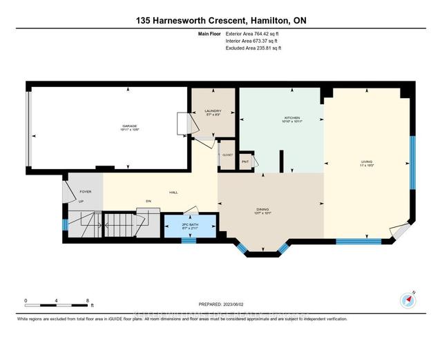 135 Harnesworth Cres, House semidetached with 3 bedrooms, 4 bathrooms and 2 parking in Hamilton ON | Image 32