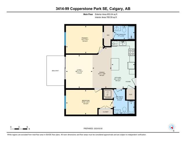 3414 - 99 Copperstone Park Se, Condo with 2 bedrooms, 2 bathrooms and 1 parking in Calgary AB | Image 23