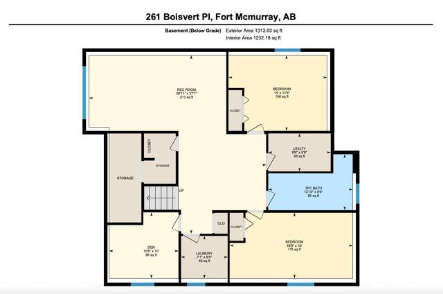 261 Boisvert Place, House detached with 6 bedrooms, 3 bathrooms and 4 parking in Wood Buffalo AB | Image 30