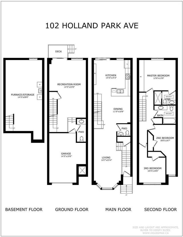 102 Holland Park Ave W, House semidetached with 3 bedrooms, 4 bathrooms and 2 parking in Toronto ON | Image 16