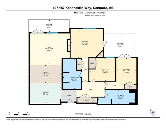 407 - 187 Kananaskis Way, Condo with 3 bedrooms, 2 bathrooms and 1 parking in Canmore AB | Image 41