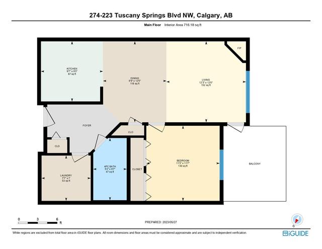 274 - 223 Tuscany Springs Boulevard Nw, Condo with 1 bedrooms, 1 bathrooms and 1 parking in Calgary AB | Image 45