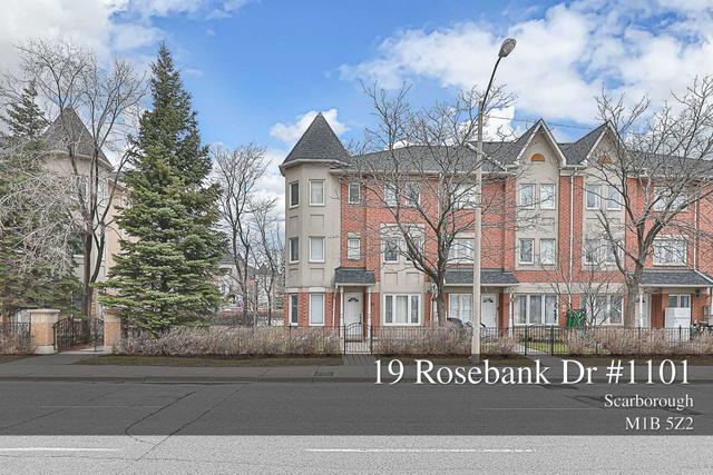 1101 - 19 Rosebank Dr, Townhouse with 3 bedrooms, 3 bathrooms and 2 parking in Toronto ON | Image 1