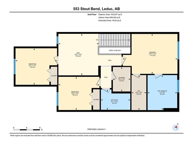 553 Stout Bn, House detached with 3 bedrooms, 2 bathrooms and null parking in Leduc AB | Image 49
