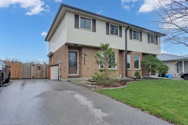 76 Village Green Way, House semidetached with 3 bedrooms, 1 bathrooms and 2 parking in Wilmot ON | Image 1