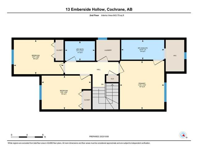 13 Emberside Hollow, Home with 3 bedrooms, 3 bathrooms and 4 parking in Cochrane AB | Image 34
