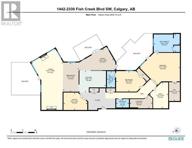 1442, - 2330 Fish Creek Boulevard Sw, Condo with 2 bedrooms, 2 bathrooms and 3 parking in Calgary AB | Image 49