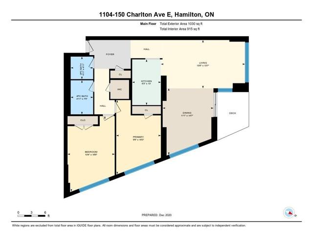 1104 - 150 Charlton Ave E, Condo with 2 bedrooms, 2 bathrooms and 1 parking in Hamilton ON | Image 22