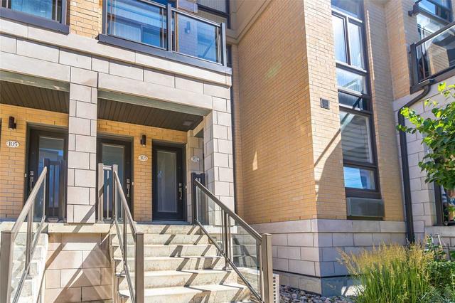 102 - 23 Eldora Ave, Townhouse with 2 bedrooms, 2 bathrooms and 1 parking in Toronto ON | Card Image