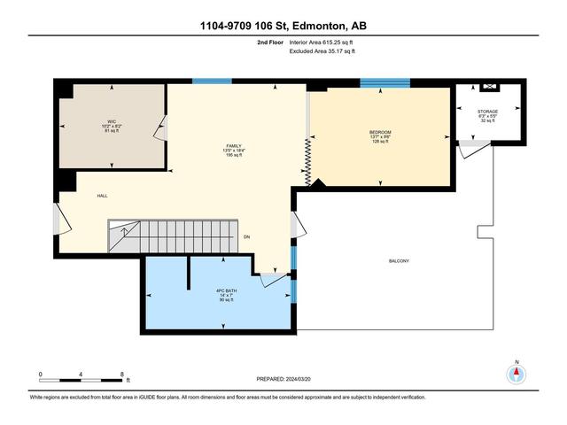 1104 - 9707 106 St Nw, Condo with 2 bedrooms, 3 bathrooms and 2 parking in Edmonton AB | Image 37