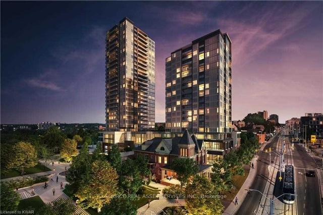 1214 - 5 Wellington St S, Condo with 1 bedrooms, 1 bathrooms and 0 parking in Kitchener ON | Image 1