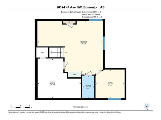 20324 47 Av Nw, House detached with 4 bedrooms, 3 bathrooms and 4 parking in Edmonton AB | Image 48