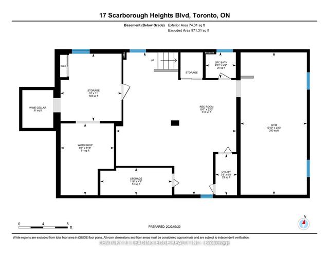 17 Scarborough Heights Blvd, House detached with 5 bedrooms, 3 bathrooms and 6 parking in Toronto ON | Image 35