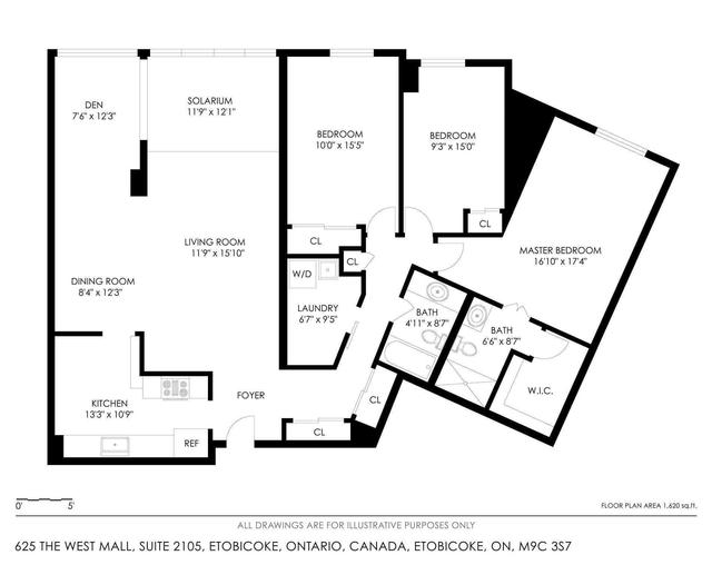 ph05 - 625 The West Mall, Condo with 3 bedrooms, 2 bathrooms and 1 parking in Toronto ON | Image 27
