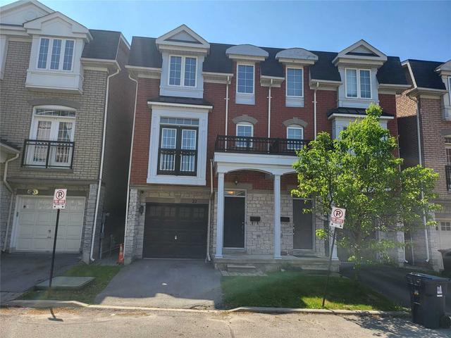 22 Lambrinos Lane, House semidetached with 3 bedrooms, 3 bathrooms and 2 parking in Toronto ON | Card Image