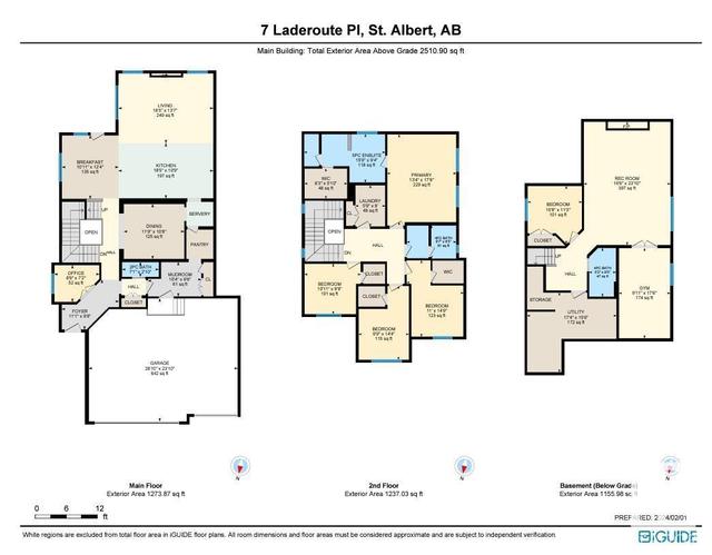 7 Laderoute Pl, House detached with 5 bedrooms, 3 bathrooms and 6 parking in St. Albert AB | Image 72