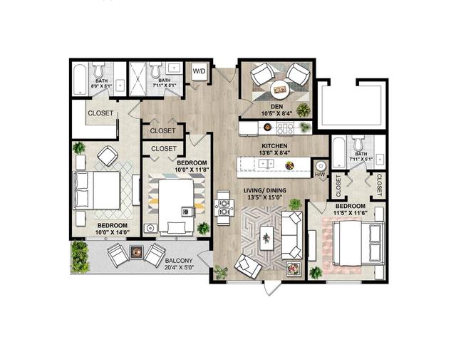 205 - 14858 60 Avenue, Condo with 3 bedrooms, 3 bathrooms and 1 parking in Surrey BC | Image 3