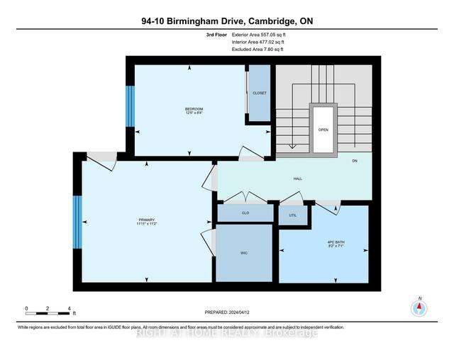 94 - 10 Birmingham Dr, House attached with 2 bedrooms, 2 bathrooms and 2 parking in Cambridge ON | Image 20